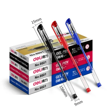 

Hethrone 12pcsassic 0.5mm Fluent Ink Gel Pen Meeting signature Gel pen write supplies Meeting notes office School Stationery pen