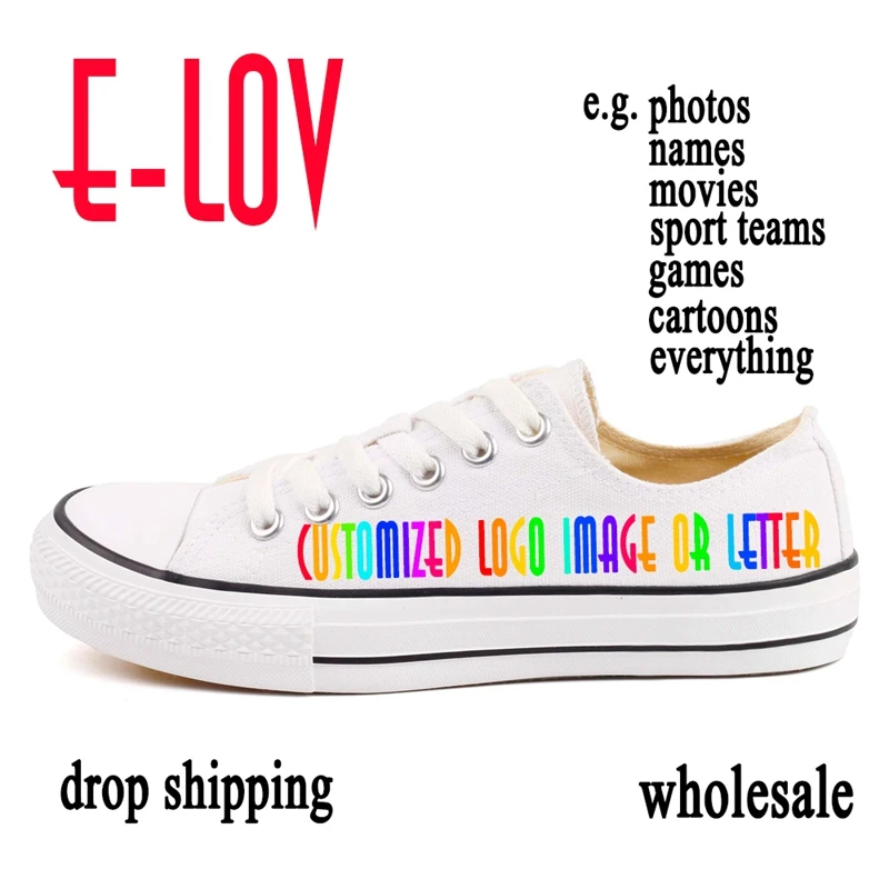 

Top Brand Custom Made US College Students Canvas Shoes Low Top Flat Casual Walking Shoe Graffiti Espadrille Sapato Masculino