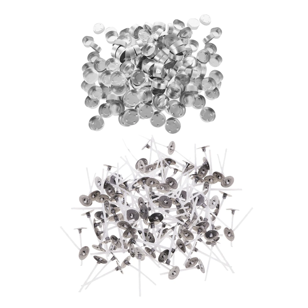 400x Aluminium Tea Light Cups Empty Case Candle Wax Containers Candle Mold Model Candle Wick DIY Jelly Gel Wax Candles Tealights