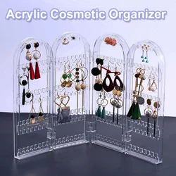 2021 Hot Sales  240 Hole Transparent Screen Door Jewelry Rack Earring  Jewellery Necklace Display  Valentines Day Gifts