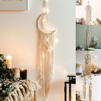 

High-quality Cotton Rope DreamCatcher Wall Hanging Dream Catcher Wind Chimes Room Decoration Creative Gift