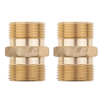 

2 Pieces Male Socket Brass Quick Connect Suit for Pressure Washer Fitting - M22X 1.5Mm