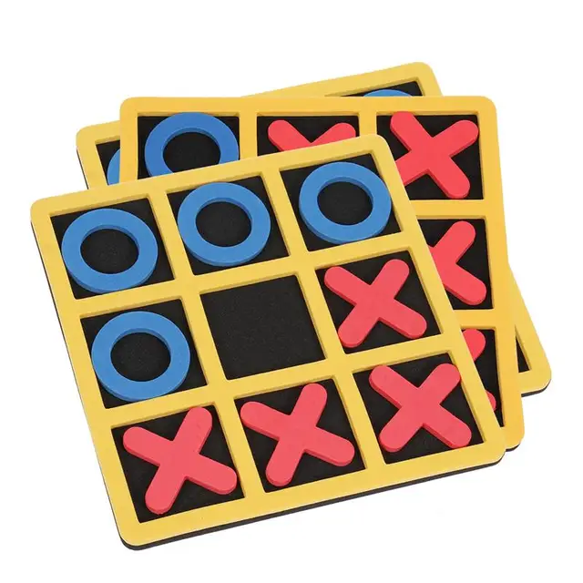 3Pcs Tic Tac Toe OX Chess Educational Toy EVA Cognitive Learning Strategy Games Toys Birthday Gift For Teens Toddlers Kids 1