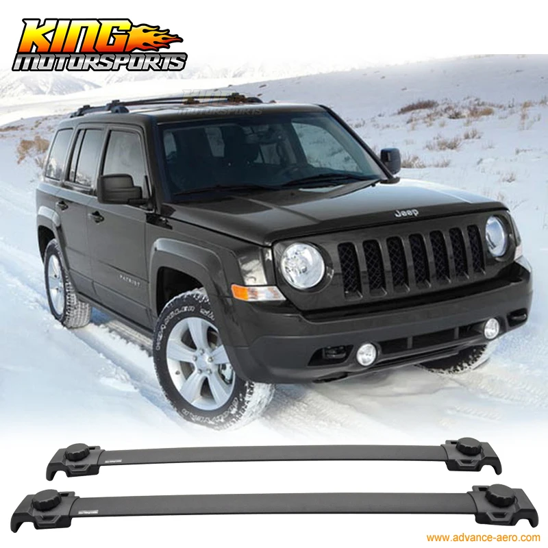 Подходит для 07 08 09 10 11 12 13 14 15 Jeep Patriot OE Style Roof Rack Cross Bar Crossbar Black ABS Global БЕСПЛАТНАЯ