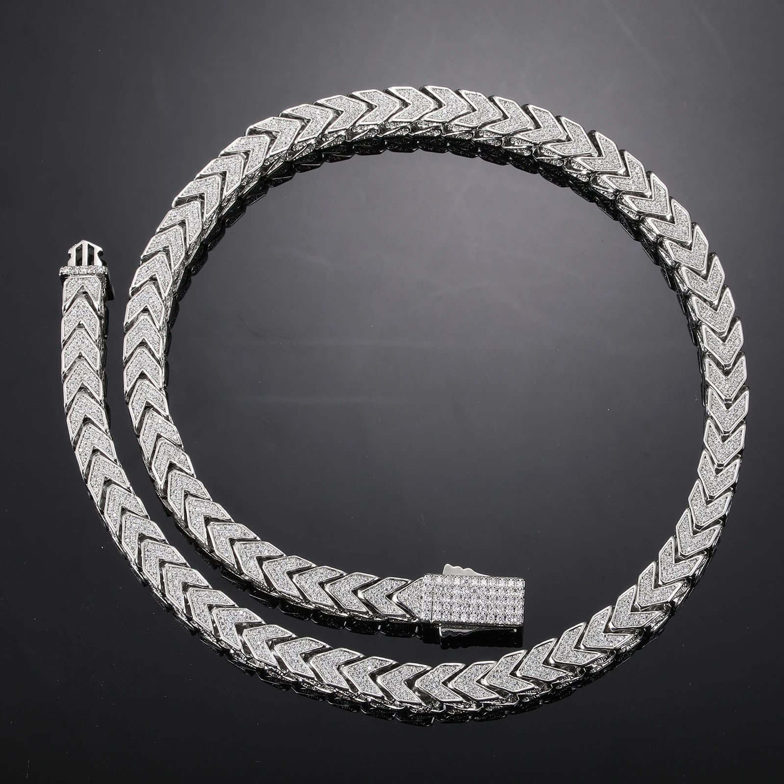 Hip Hop 8MM Iced Out Heavy Franco Chain Copper AAA+ Cubic