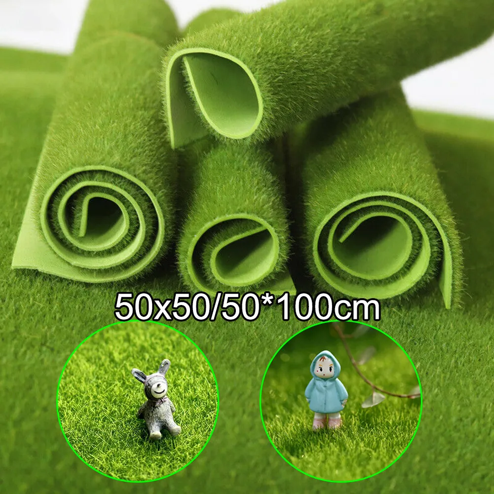 1 Roll Artificial Lawn Fake Grass Ornament Craft For Garden Decer Cafe