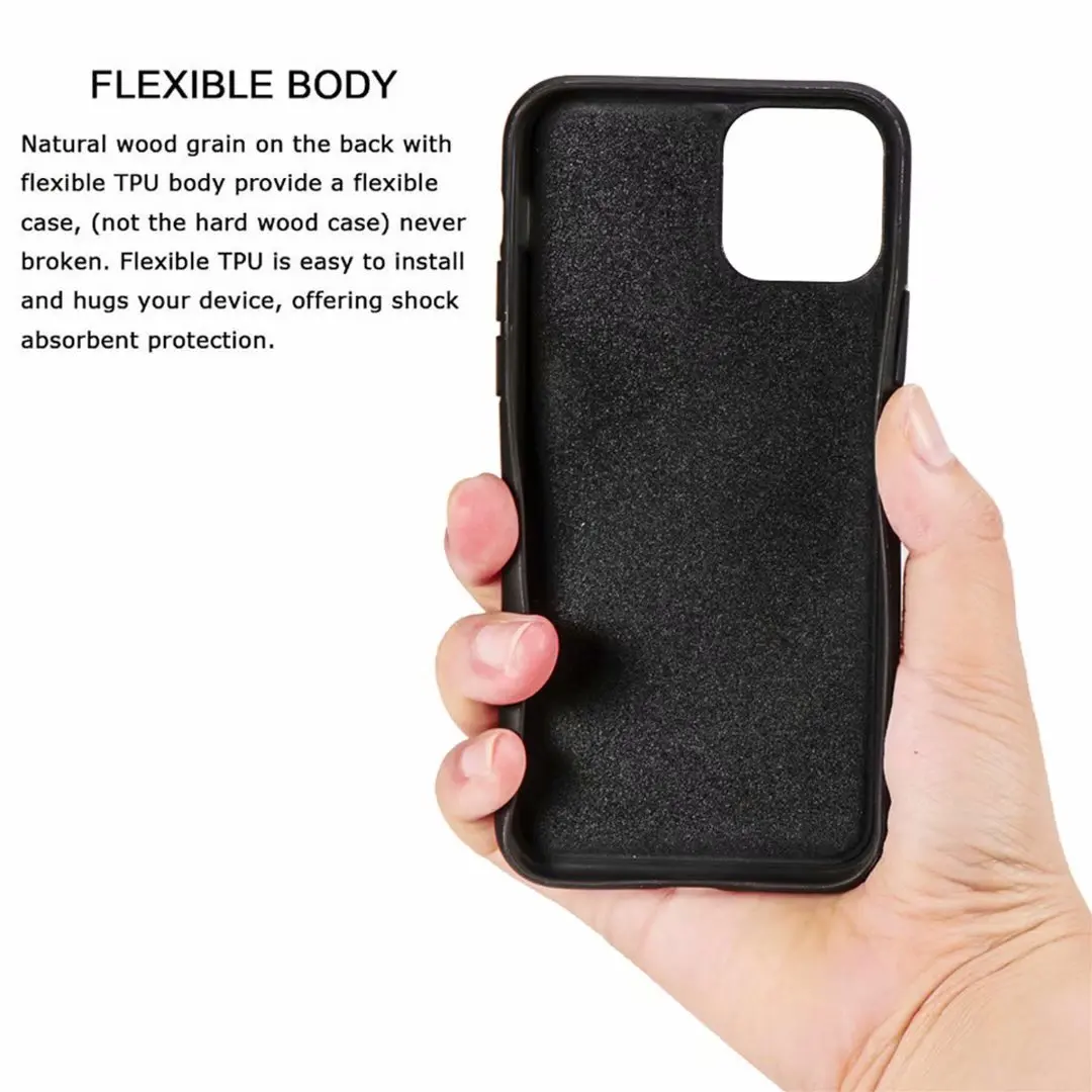 iphone 8 plus case 100% Natural Bamboo Wooden Hard Cover For iPhone 12 11 Pro Max XS XR mini 7 8 Plus Real Walnut palisander Cherry Wood Skin Cases iphone 8 plus silicone case