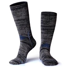 1 пара зимних тепловых лыжных носков для мужчин и женщин, хлопковые махровые спортивные носки для альпинизма, пешего туризма, бега, велоспорта, баскетбола