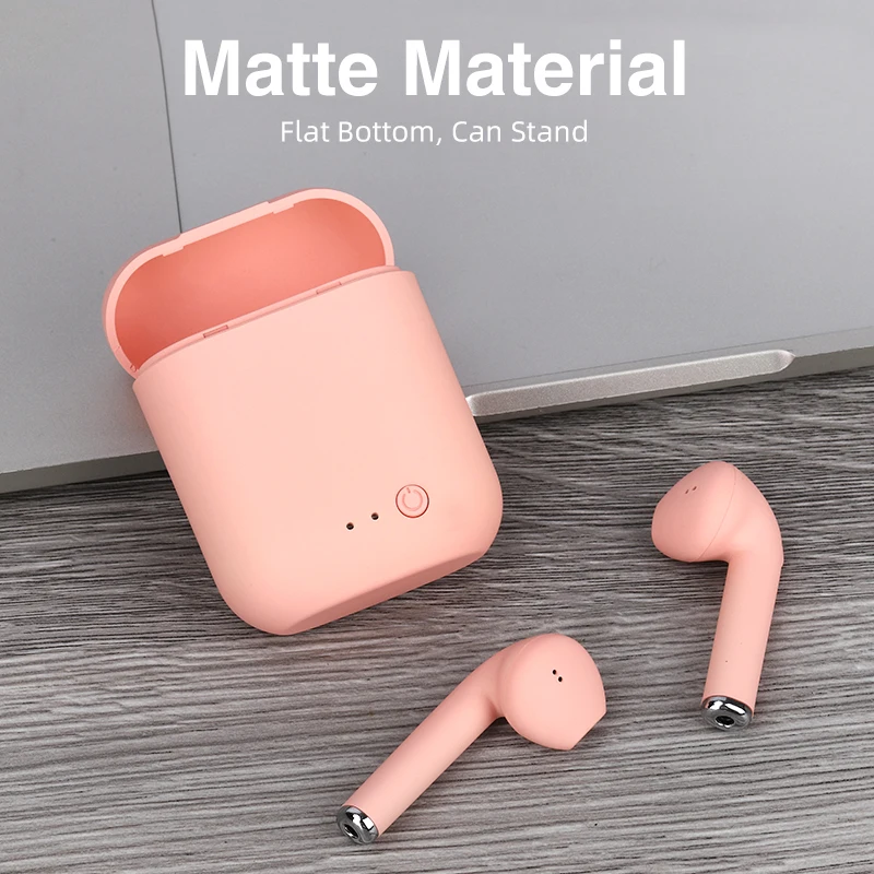 5 0 BlueTooth Mini 2 TWS Wireless Headphones TWS Matte Macaron Earplugs with Microphone Charging Box Headphones Bluetooth