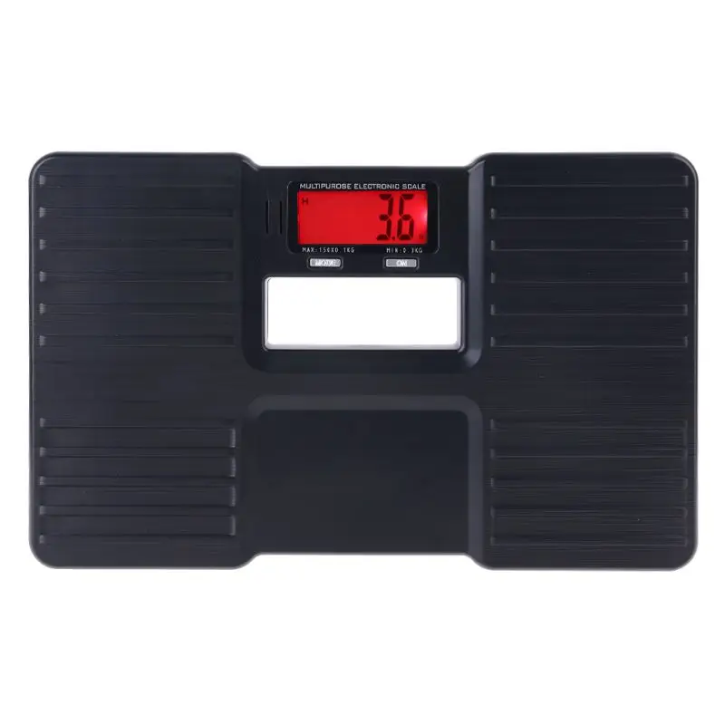 

Black 150kg Household Electronic Scale Human Health Weight Scale Plastic Anti-Fall Body Electronic Scale