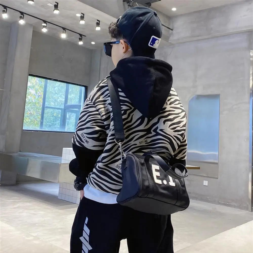 Kids Girls Sweatshirt Warm Hoodie Kid Christmas Teenager Boys Girls Baby Zebra Pattern Sweatshirt Casual Hoodie 4-12 Years