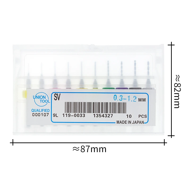 PCB mini drill bits 0.3mm to 1.2mm tungsten steel carbide for print circuit board cnc drill machine 10pcs/1set