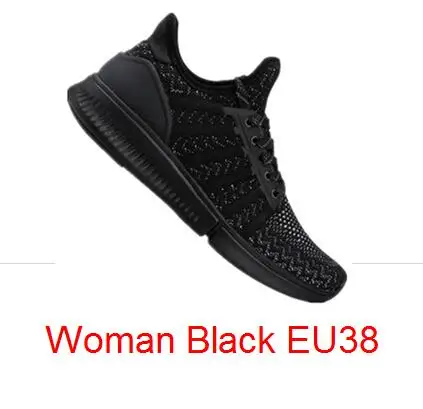 Woman Black EU38 Xiaomi Mijia спортивная обувь, кроссовки высокого качества профессиональная Мода IP67 Водонепроницаемый без смарт чип ультра светильник обувь - Цвет: Woman Black EU38