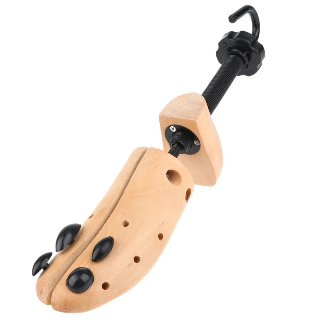 Unisex Cedar Wooden Boots Shoes Tree Stretcher Shaper Keeper Adjustable 2 Way