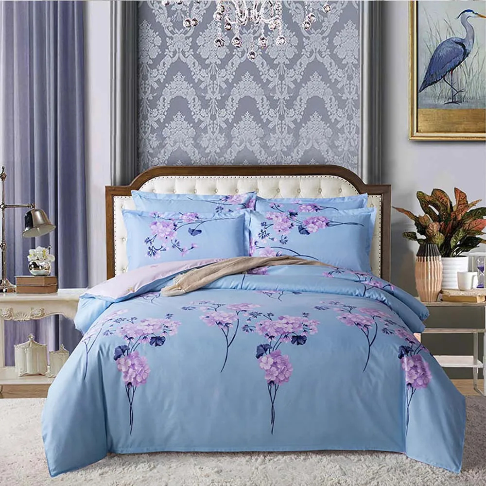 Red Bedding Set Thumпостельные принадлежности милый комплект постельного белья с принтом кроликов король размер мультфильм милый пододеяльник решетка Королева Полный Твин один уникальный дизайн - Цвет: Red Bedding Set