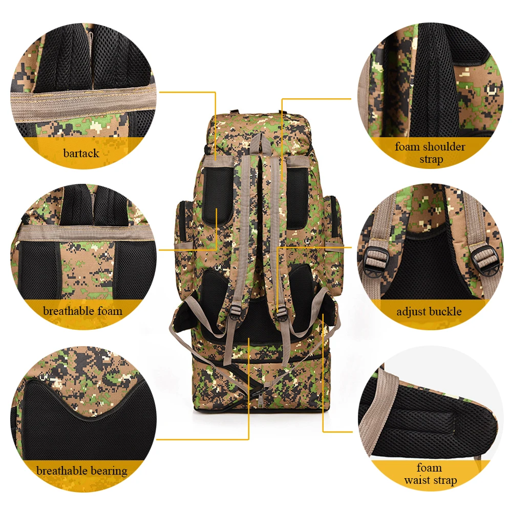 Lixada 100L 600D нейлоновый тактический армейский рюкзак военный рюкзак тренировочный охотничий рюкзак Молл Кемпинг Туризм Спортивная армейская сумка