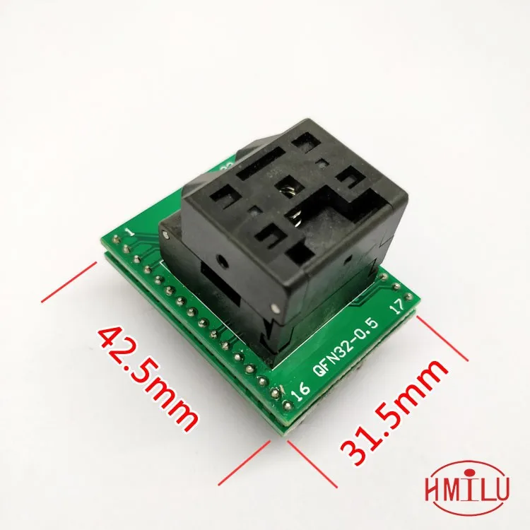 Qfn32 tomada de teste de placa de