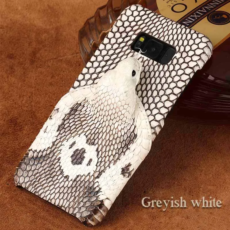 White Роскошные чехлы для телефонов для Samsung Galaxy S6 S7 S8 S9 S10 плюс головой змеи чехол для Note 8 9 A5 A7 A8 J3 J5 J7 чехол - Цвет: White