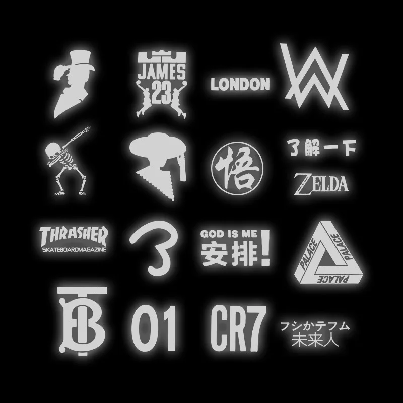 

Multi Shape Heat-transfer Reflective Tape Hot Stamping Foil Sticker Vinyl Film Silver Iron On Fabric Reflective Cloth DIY Sewing