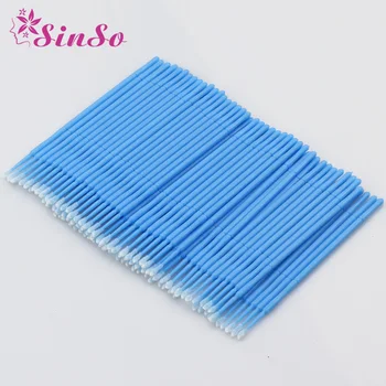 

1/100Pcs Disposable Make up Brushes Eyelashes Individual Lashes Removing Cotton Swab Micro Brushes Eyelash Extension Makeup Tool