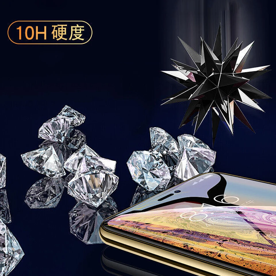 10Pcs 360°Full Cover Private Screen Protector For iPhone 11 12 Pro Max X XR XS MAX 13 Pro Anti-spy Tempered Glass Privacy Film