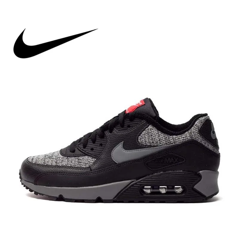 Дешево Оригинальный и аутентичный с NIKE AIR MAX 90 Essential Для мужчин, кроссовки для бега, спортивные кроссовки для улицы, дышащие, 2019 Новое поступление ...