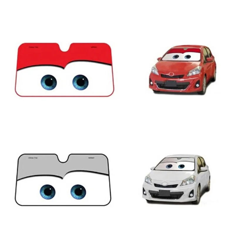 

Auto Car Sun Shade Sunshade Cartoon Car Window Foils Eye Pixar Heated Window Windscreen parasol Car Cover for toyota kia nissan