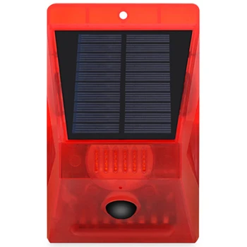 

Solar Alarm Lamp Remote Control Security Alarm Motion Sensor Alarm Siren PIR Motion Sensor Detector