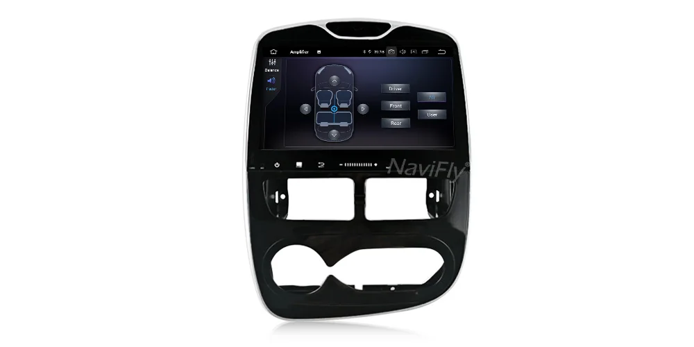 NaviFly Android 9,0 автомобильный медиаплеер для Renault Clio с Wifi 4+ 64G gps навигация Bluetooth 1024*600 HD Стерео Авторадио