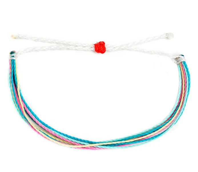 OR 27 Ручной работы Вощеная полоска Водонепроницаемый женский браслет braclet bransoletki bijoux богемные ювелирные изделия в стиле "Бохо" Регулируемый браслет дружбы - Окраска металла: OR 27