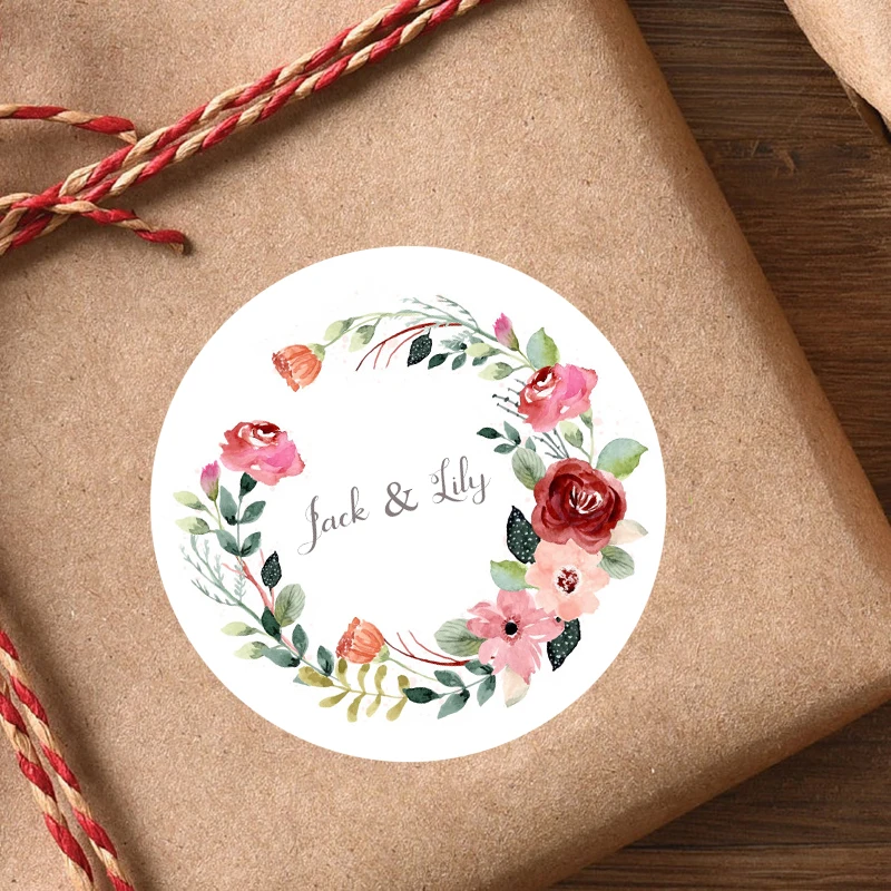 70PCS/LOT Save The Date Stickers Wedding Labels Floral Sticker Party  Stickers Envelope Seal Stickers Round Label Stickers Bridesmaid Bride Hen  Party Sticker