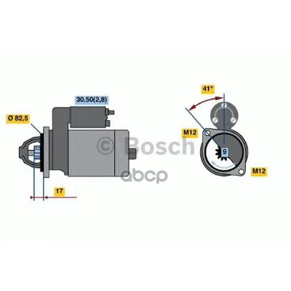 Стартер 12v, 1.19kw 0001107427 Bosch арт. 0001107427