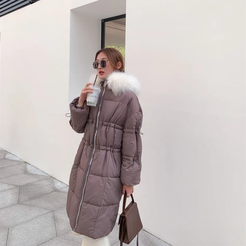 

2019 New Style Dongdaemun Cotton-padded Jacket over-the-Knee Mid-length Loose-Fit Coat INS Super Fire Students Cotton Overcoat W