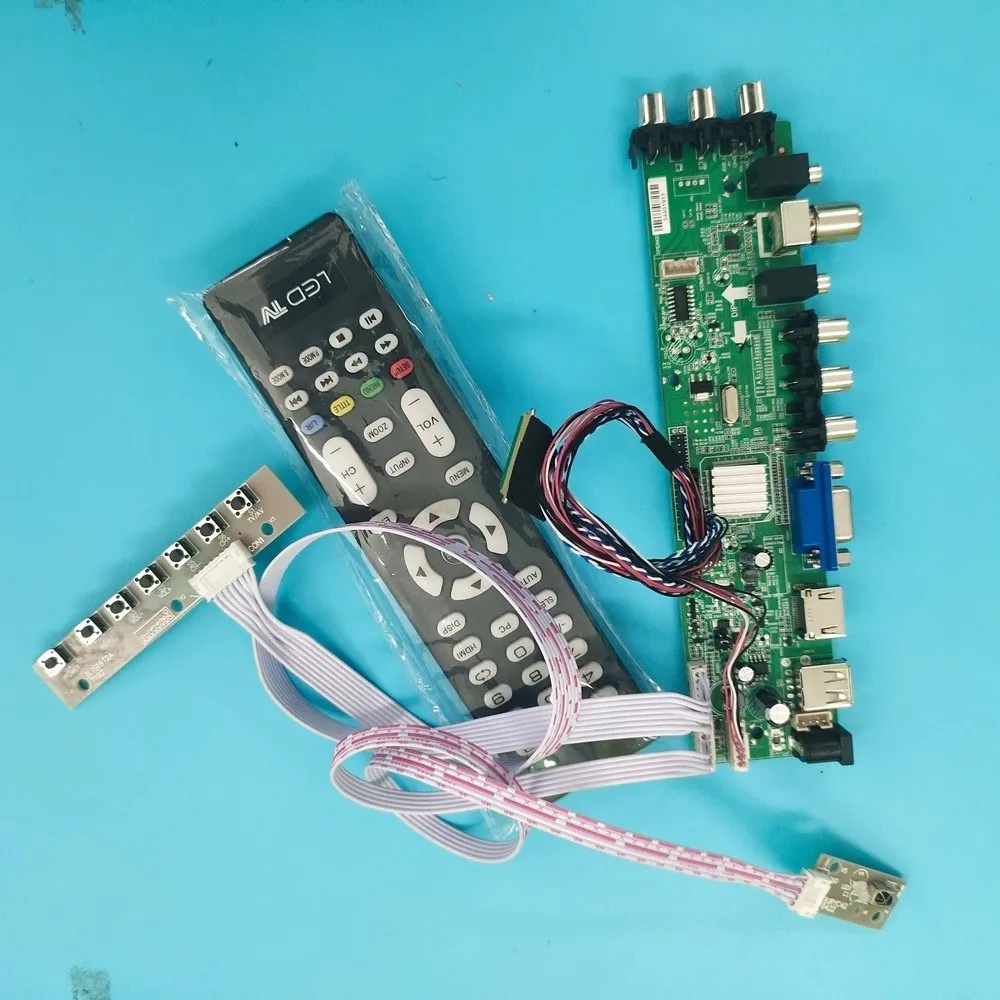 

Комплект для N173FGE-L63 DVB-T DVB-T2 TV LVDS USB AV плата контроллера сигнала VGA светодиодный HDMI цифровой W светодиодный 40pin 1600X900 17,3 "пульт дистанционного управления