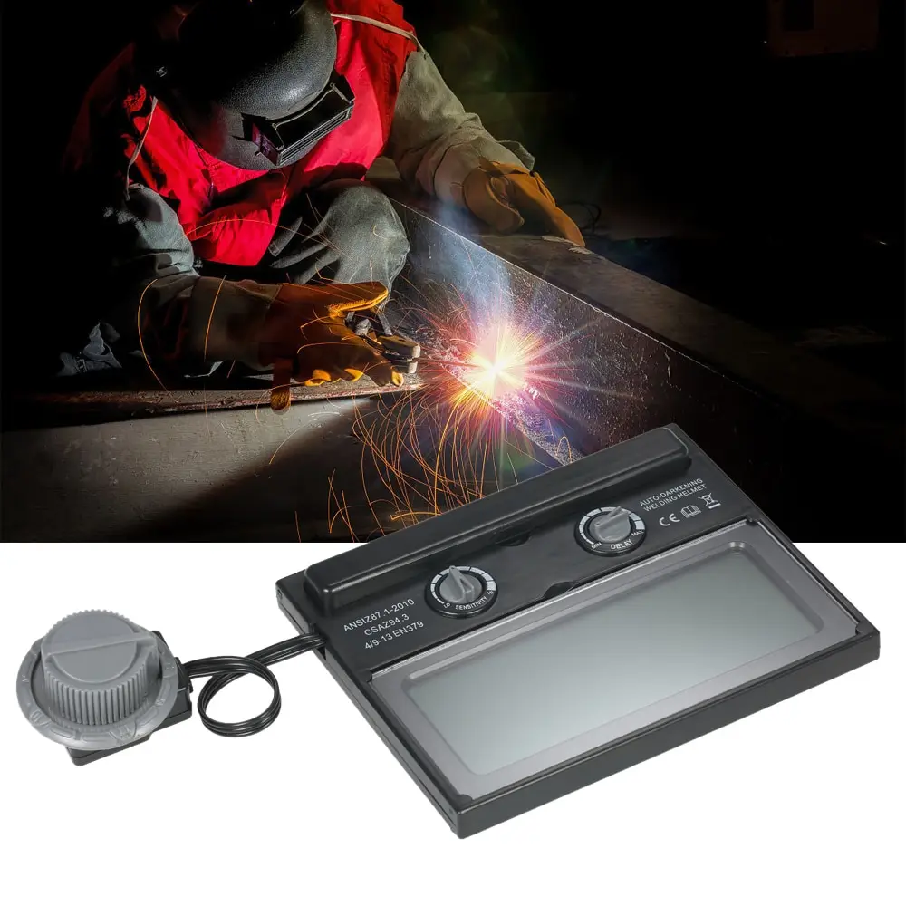 

Solar Energy Auto Darkening Welding Helmet Mask Welder Cap Lens Filter Automatic Shade Mask Goggles Lens for Soldering Cap