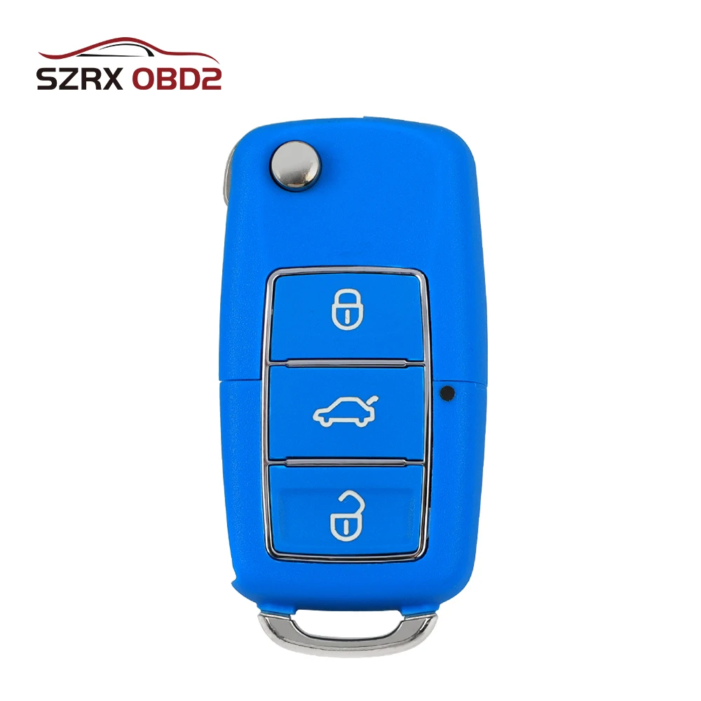 5 шт./лот XHORSE VVDI2 XKB503EN для Volkswagen B5 специальный дистанционный ключ 3 кнопки синего