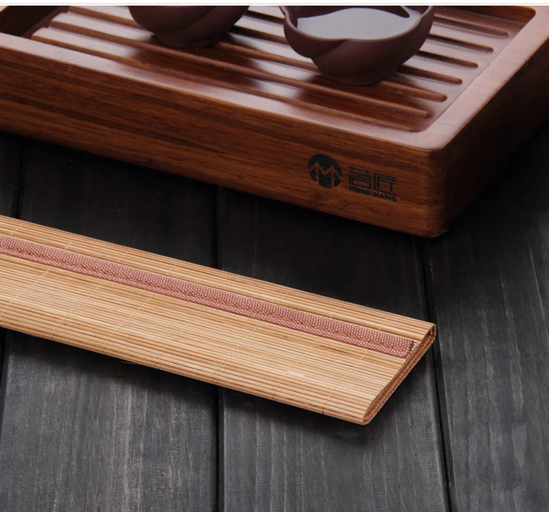 Чайный набор бамбуковый коврик Rongxi бамбуковый знак чайный коврик бамбуковый занавес бамбуковый поднос Защита от царапин