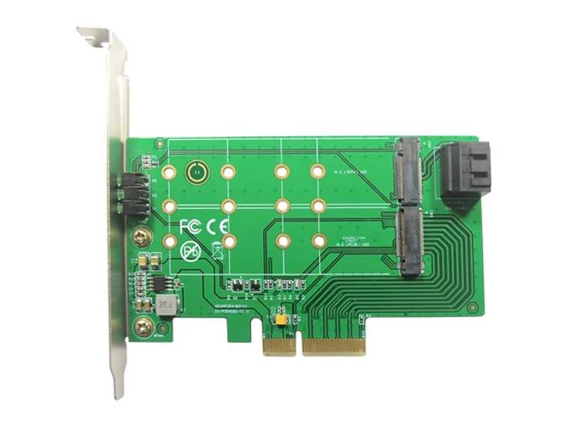 SSD Adatper PCIe x 4 к NGFF(PCIe) SSD+ SATA к 2 x NGFF(SATA) карта преобразования M.2 B ключ+ M.2 M ключ
