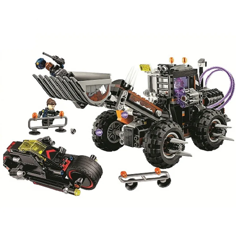 

584Pcs Legoinglys Marvel Batman Movie Series Two-face Double Demolition Model Building Blocks Bricks Education Toys Gift 10738