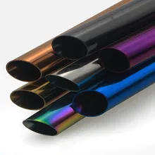 2 шт Bubble tea солома 304 соломка из нержавеющей стали многоразовые, для питья набор соломинок изогнутые металлические соломинки мешок с щеткой для сока чая