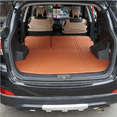 

Folding High Class Pu Leather Car Trunk Mats+ Back Seat Pad for Santafe SUV IX35 IX45 Tucson Waterproof Pad After The Warehouse