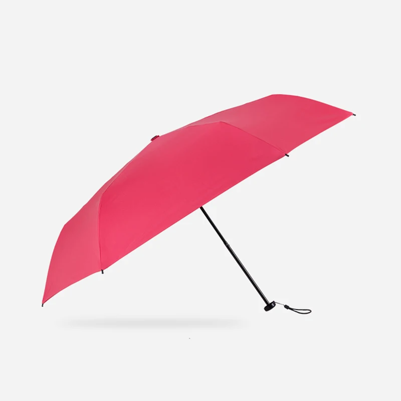 Парашютный зонт от солнца, ультра-светильник, 160 г, складной зонтик для дождя, женский ветрозащитный солнцезащитный крем, анти-УФ, 6K светильник, портативный зонтик для девочек - Цвет: Red