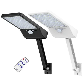 

48 LED Solar Lamp Human Body duction Wall Light 3 Modes Dimmable Outdoor Garden Yard Path with spotlight flo s