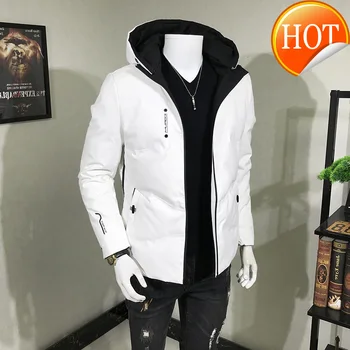 

Fashion Men 2020 Winter Down Jacket 90% White Duck down Men's Winter Coat Ultra thin down jacket men winter jacket men parka