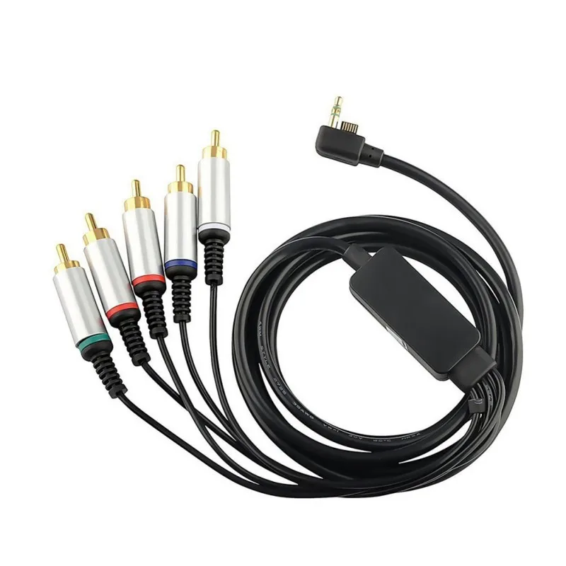 High Quality Audio Vedio Converter Fit Component AV/TV/HDTV Cable Lead Cord For Sony/PSP 1000/2000/3000 6ft Game Accessories |