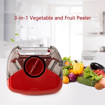 

3 In1 Stainless Steel Multi-Function Peeler Fruit and Vegetable Grater Rotatable Cutter Kitchen Accessories