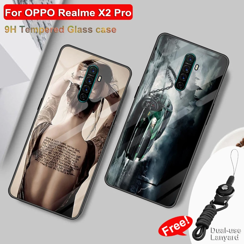 For Oppo Realme X2 Pro Case Tempered Glass Case For Oppo Realme X 2 Pro X2pro Back Cases Realmex2pro Protector Cover Shell Coque Phone Case Covers Aliexpress