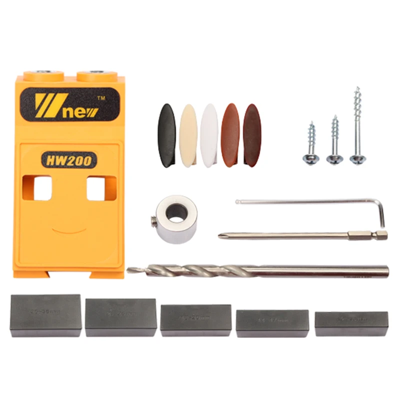 

HW200 Woodwork Guide Oblique Hole Locator Positioning Tool Professional Locator Oblique Hole Drilling DIY Woodworking Tool
