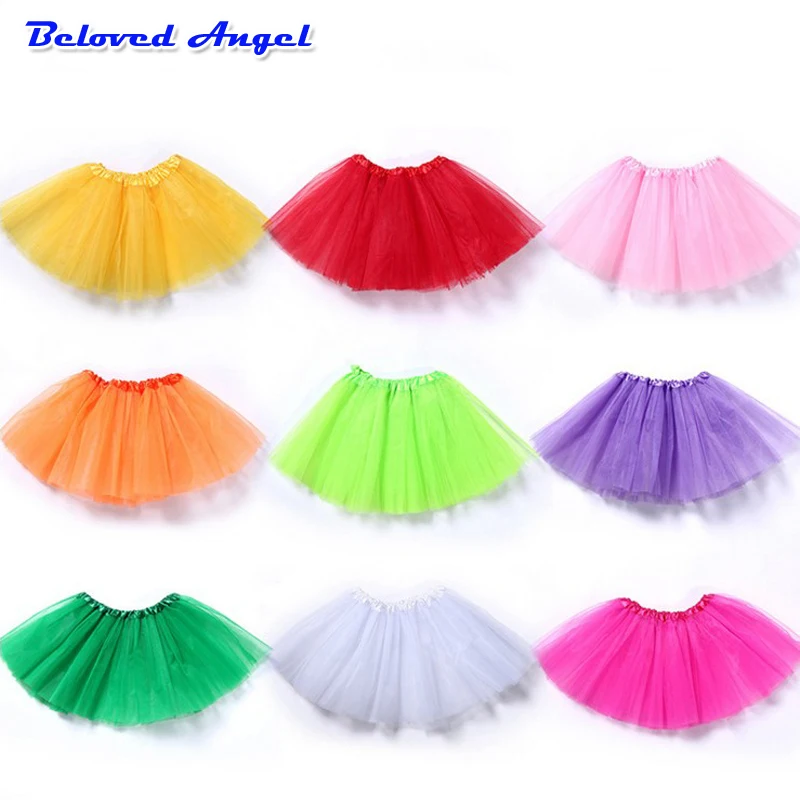 Children Skirts Girl Clothing Summer Color Girls Clothes Colorful Kids Tutu Skirt Princess Party Petticoat Pettiskirt 2-7 Years