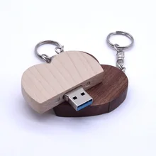 Сладкий сердце деревянный флеш-накопитель индивидуального производства USB 3,0 флэш 8 ГБ 16 ГБ 32 ГБ 64 Гб свадебная фотография подарок ручка диск более 10 шт бесплатный логотип